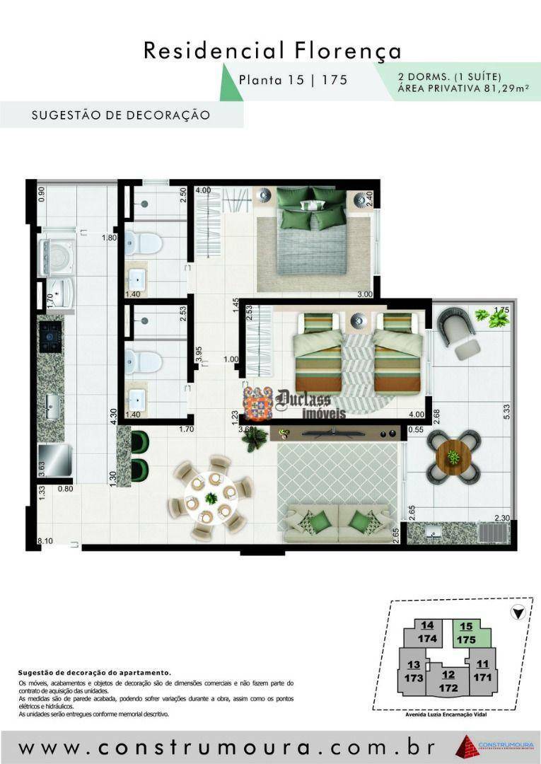 Apartamento à venda com 2 quartos, 81m² - Foto 3