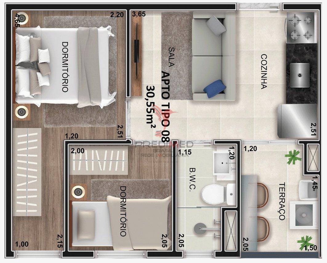 Apartamento à venda com 1 quarto, 25m² - Foto 4