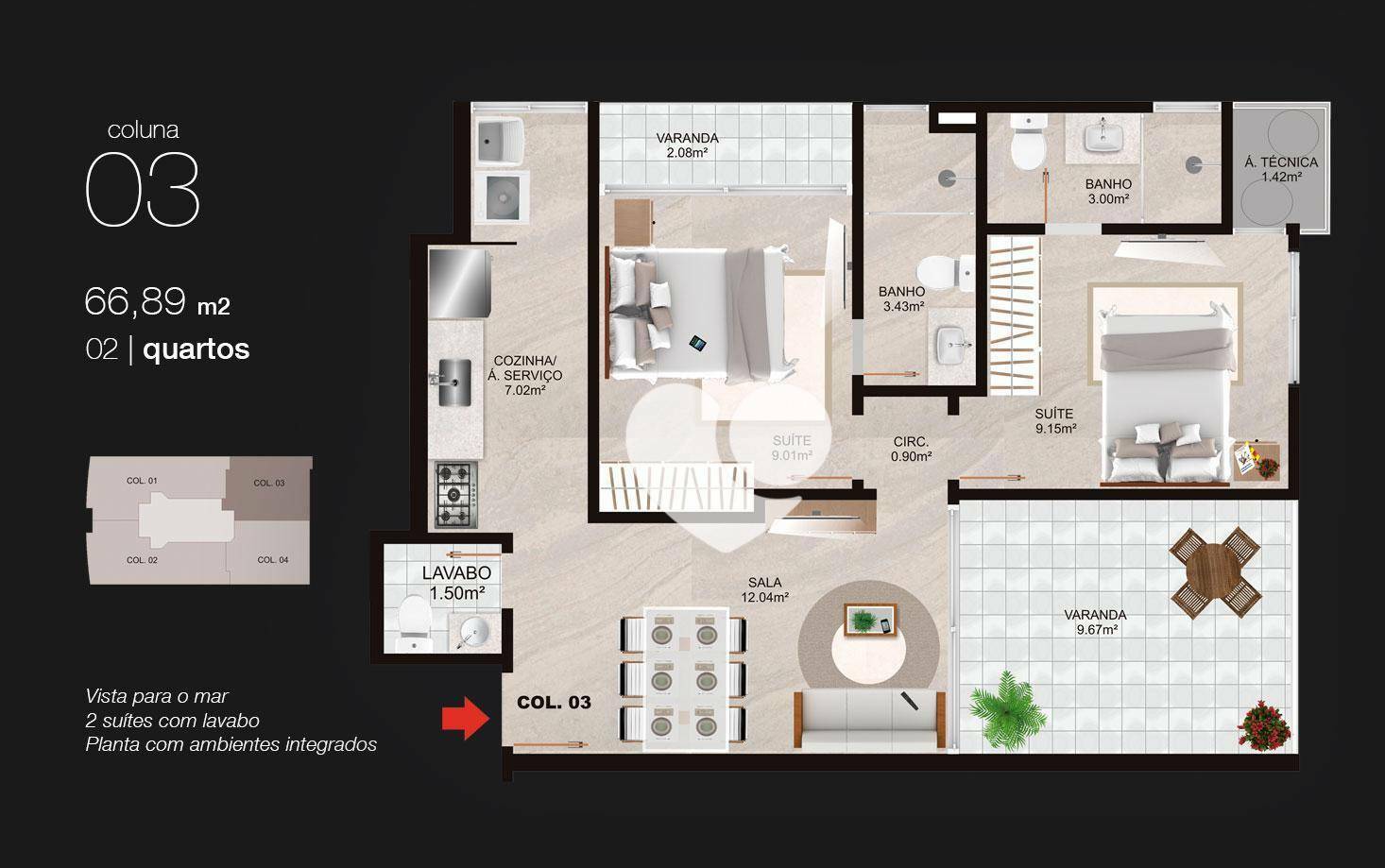 Apartamento à venda com 3 quartos, 87m² - Foto 26