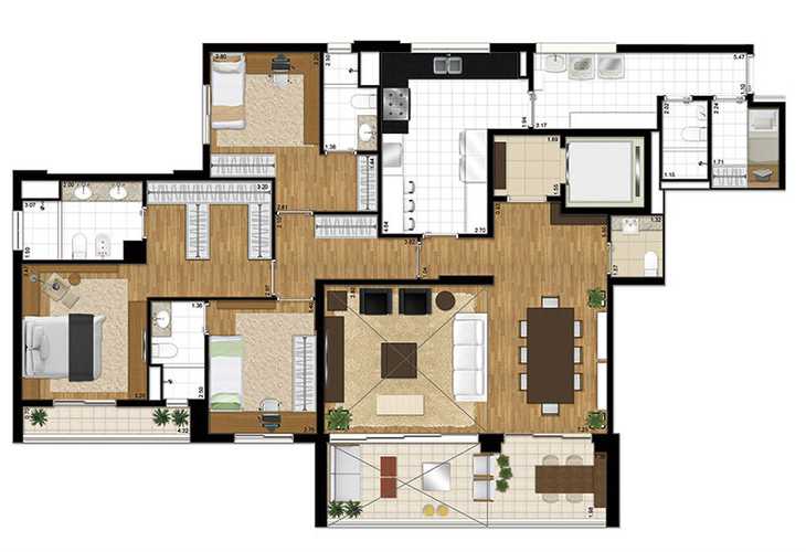 Apartamento à venda com 3 quartos, 422m² - Foto 2