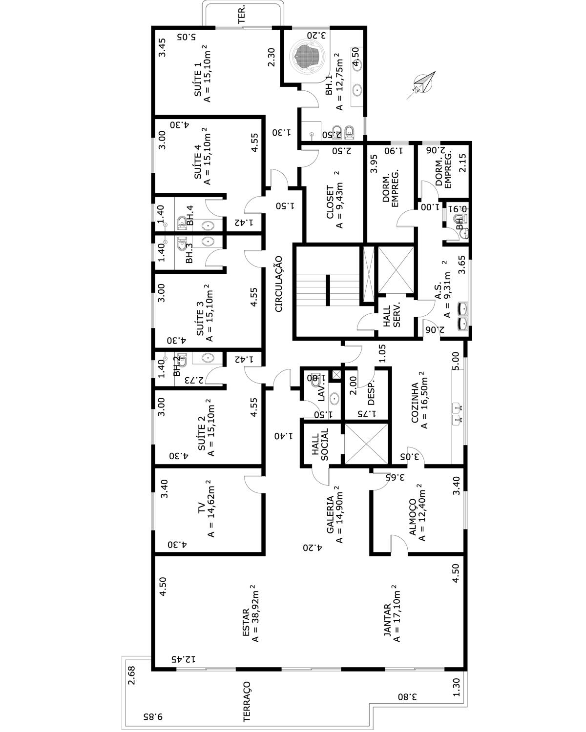 Apartamento à venda com 4 quartos, 323m² - Foto 5