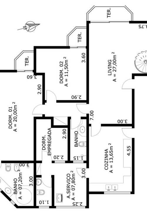 Apartamento à venda com 2 quartos, 129m² - Foto 2