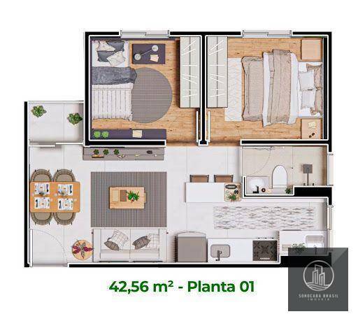 Apartamento à venda com 2 quartos, 47m² - Foto 5