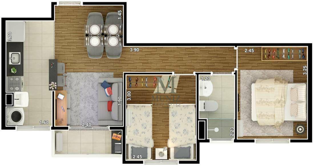 Apartamento à venda com 2 quartos, 46m² - Foto 30