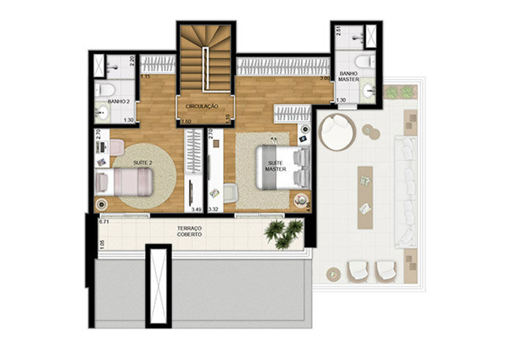 Apartamento à venda com 2 quartos, 68m² - Foto 11