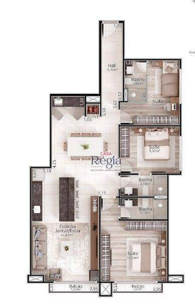 Apartamento, 3 quartos, 81 m² - Foto 5