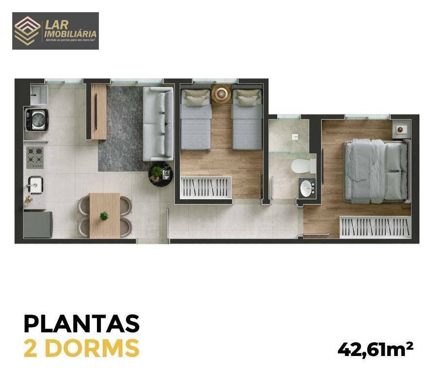 Apartamento à venda com 2 quartos, 42m² - Foto 14