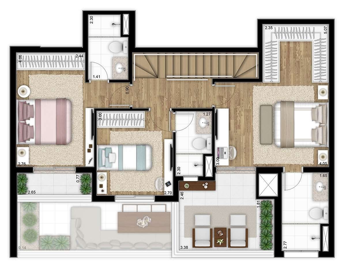 Apartamento à venda com 3 quartos, 165m² - Foto 11