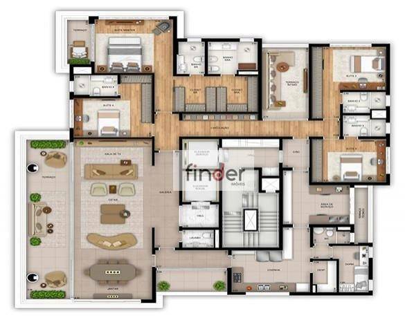 Apartamento à venda com 4 quartos, 355m² - Foto 5