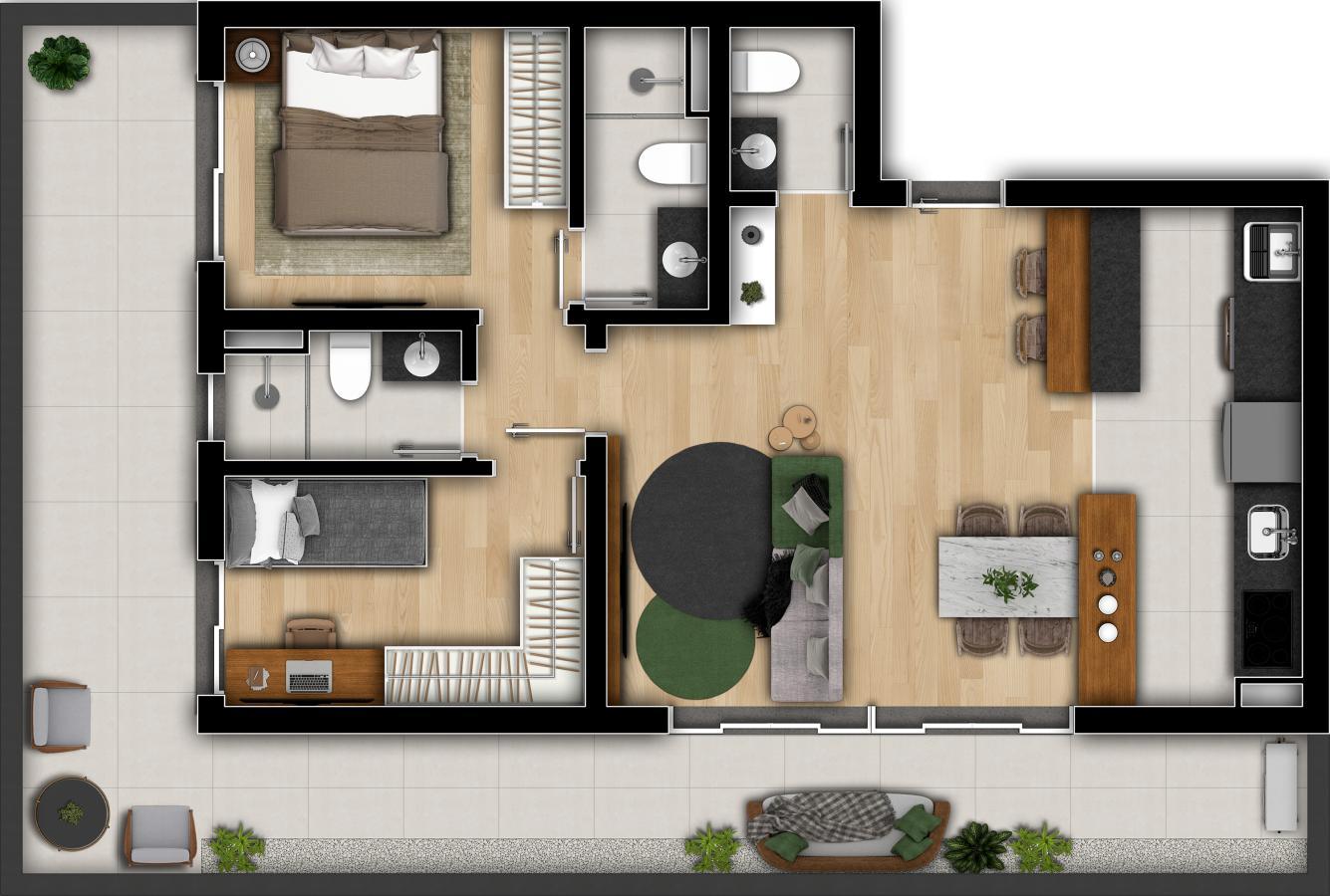 Apartamento à venda com 2 quartos, 62m² - Foto 27