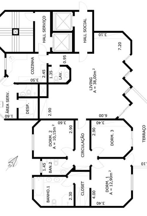 Apartamento à venda com 3 quartos, 140m² - Foto 6