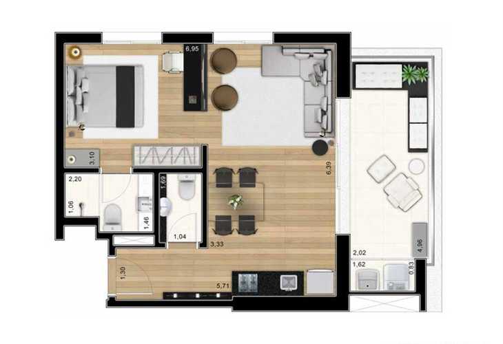 Apartamento à venda com 2 quartos, 97m² - Foto 9