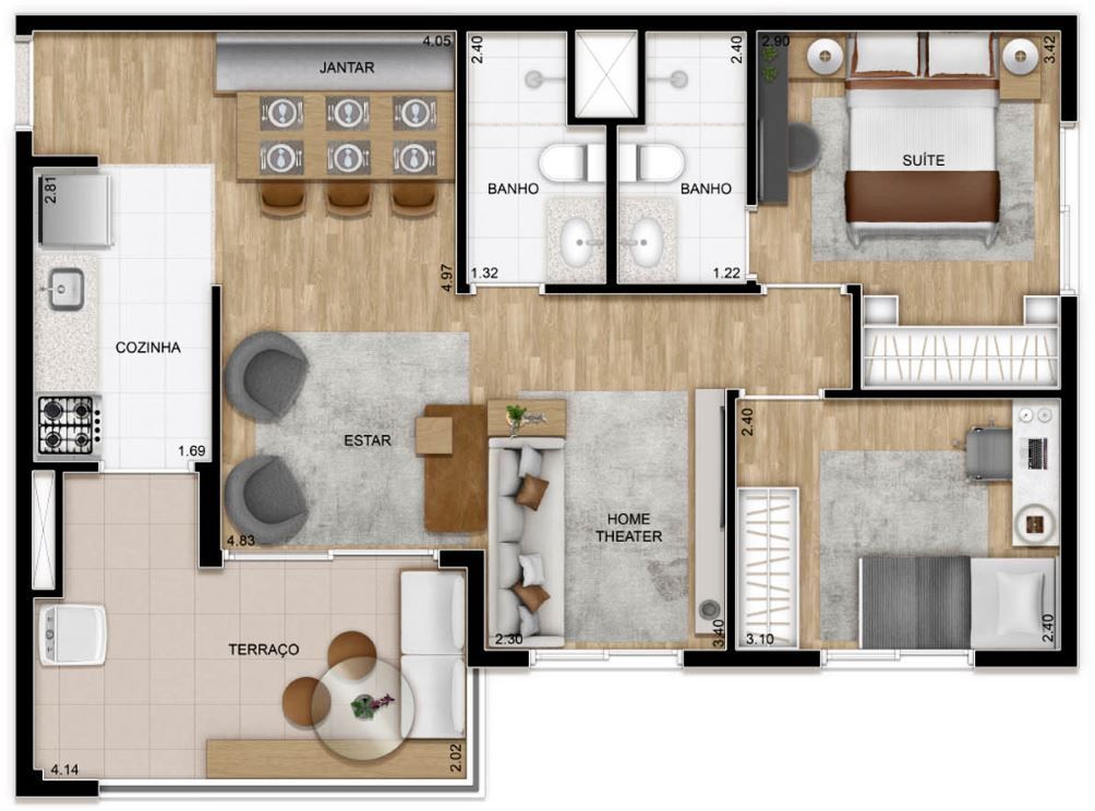 Apartamento à venda com 2 quartos, 54m² - Foto 45