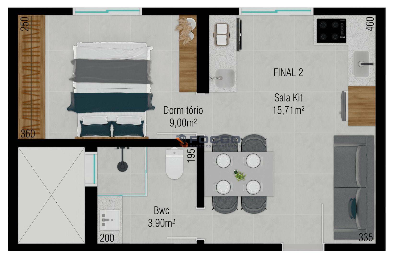 Apartamento à venda com 2 quartos, 44m² - Foto 41