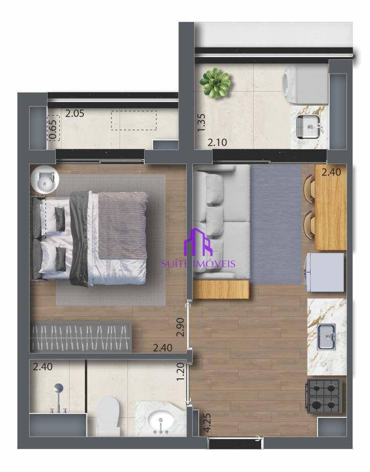 Apartamento à venda com 1 quarto, 27m² - Foto 34