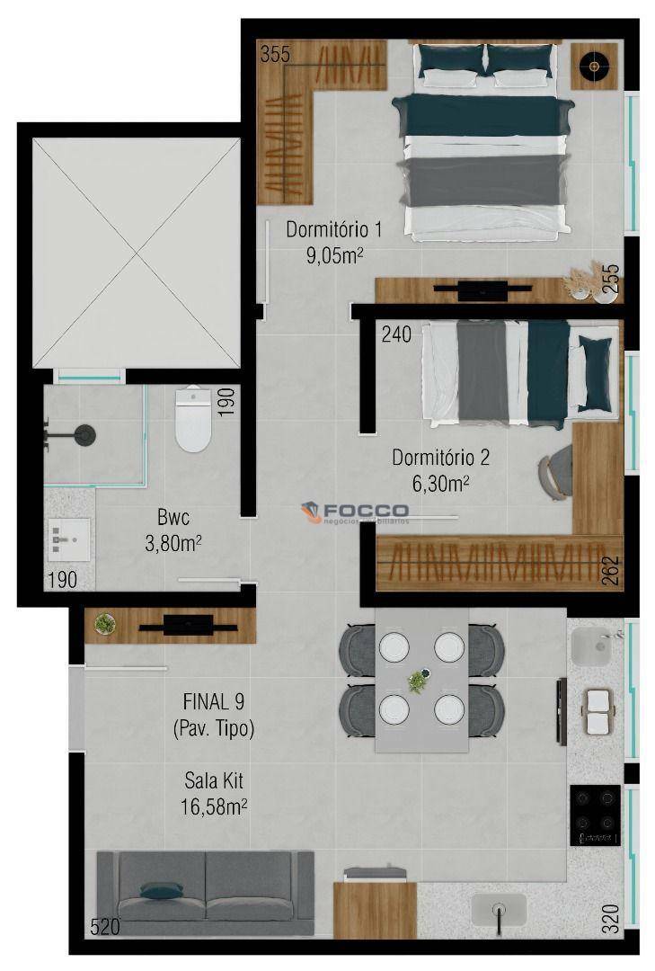 Apartamento à venda com 2 quartos, 44m² - Foto 41