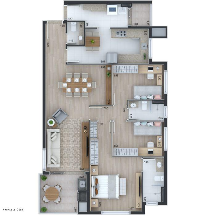 Apartamento à venda com 3 quartos, 128m² - Foto 15