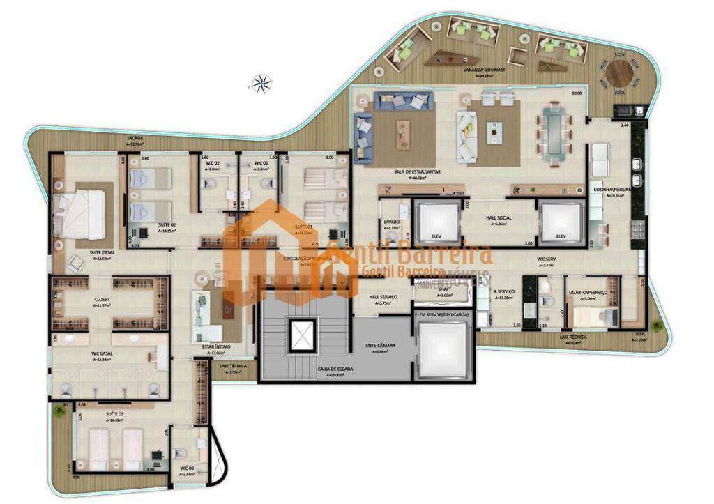 Apartamento à venda com 6 quartos, 311m² - Foto 29