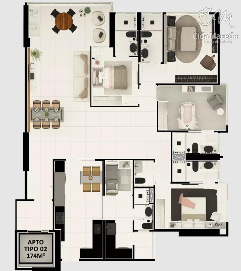 Apartamento à venda com 3 quartos, 139m² - Foto 20