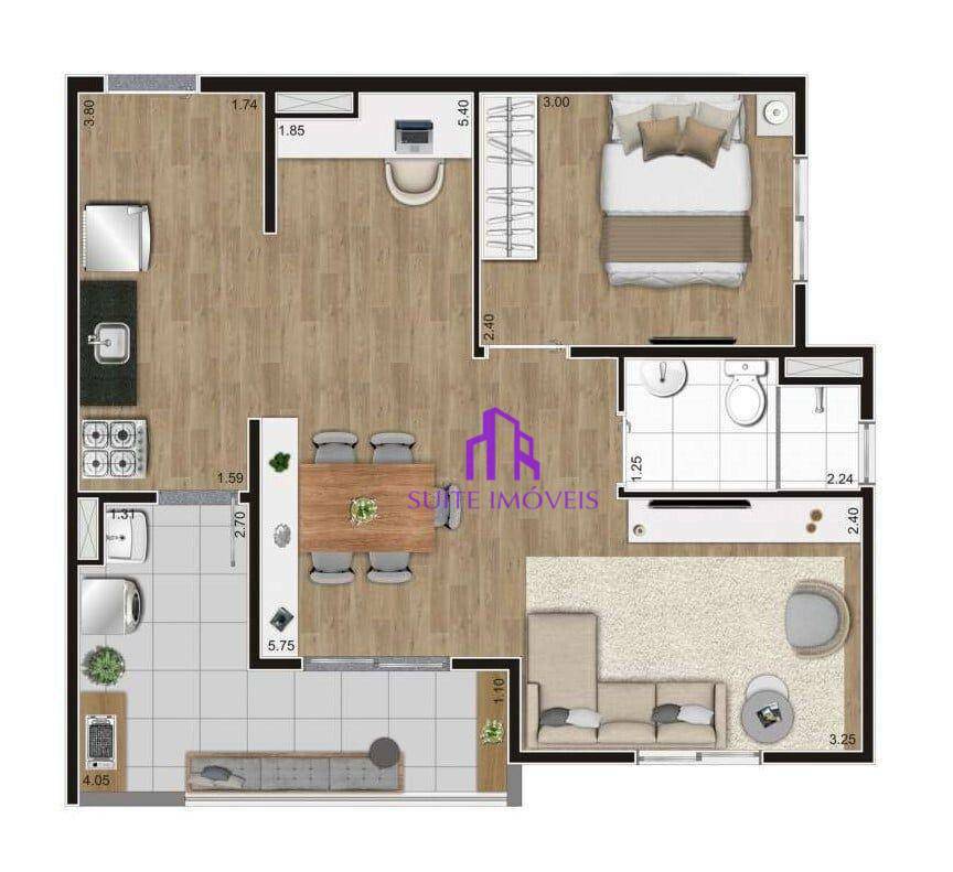 Apartamento à venda com 2 quartos, 50m² - Foto 5