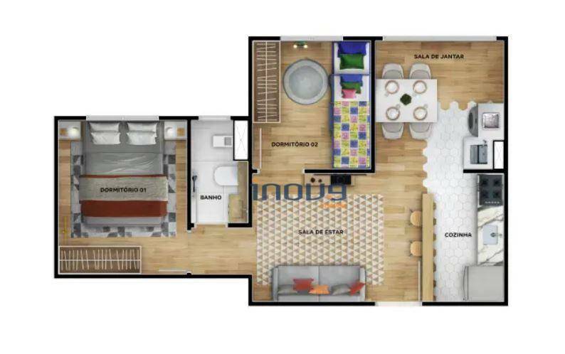 Apartamento à venda com 2 quartos, 38m² - Foto 11