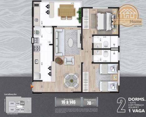 Apartamento à venda com 2 quartos, 77m² - Foto 24