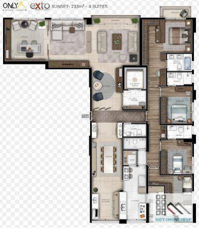 Apartamento à venda com 3 quartos, 233m² - Foto 55