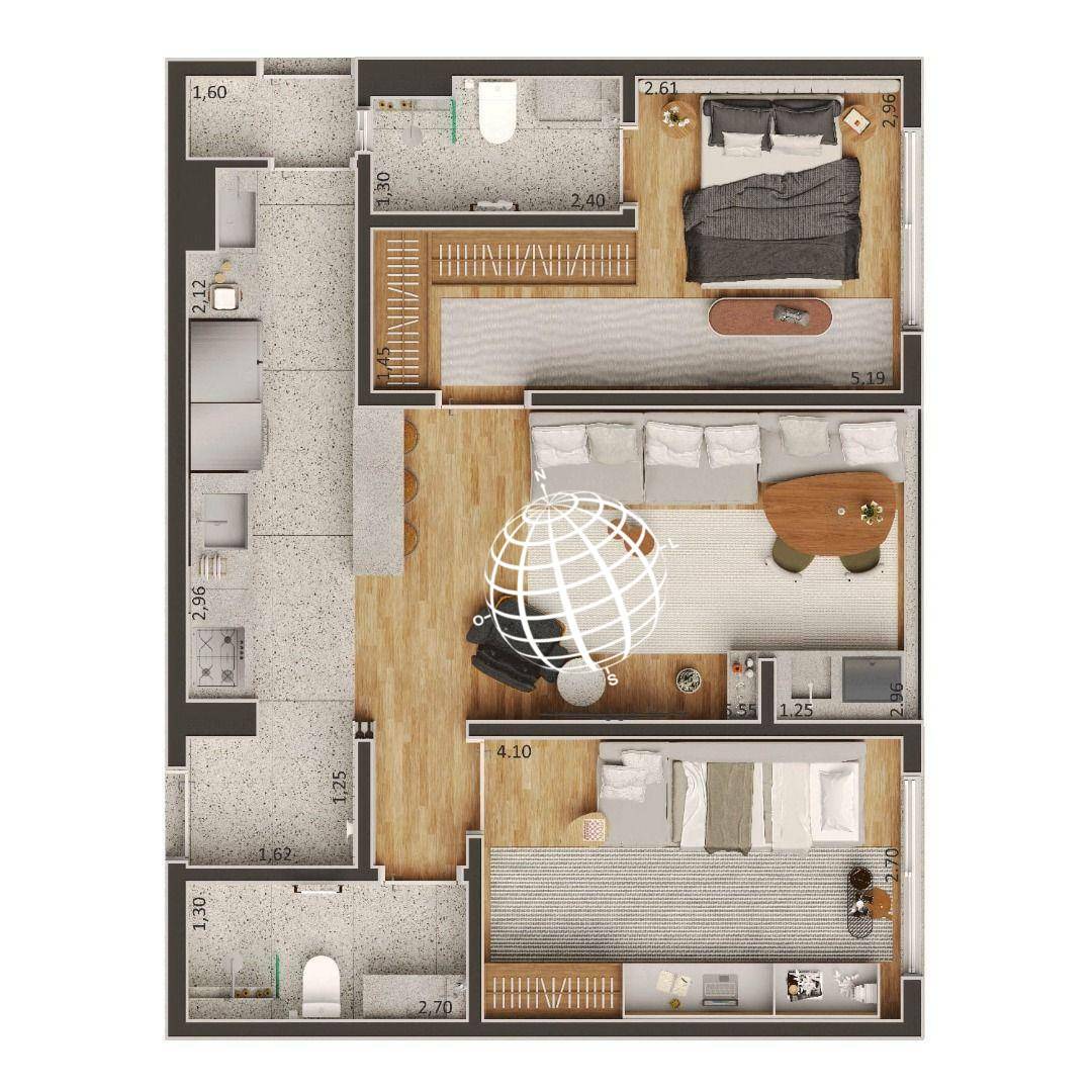 Apartamento à venda com 2 quartos, 69m² - Foto 31