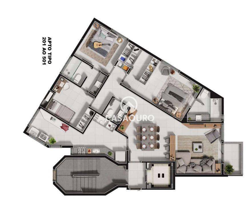 Apartamento à venda com 3 quartos, 101m² - Foto 32