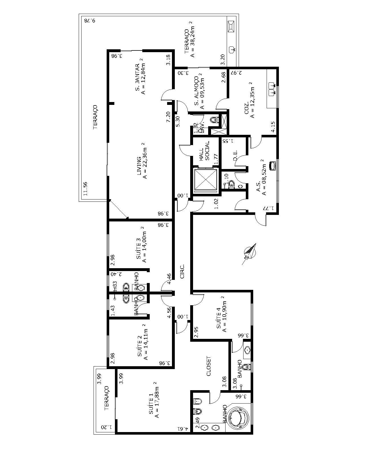 Apartamento à venda com 4 quartos, 261m² - Foto 12