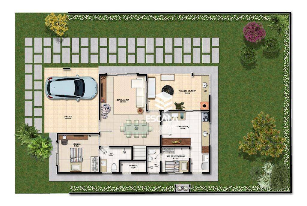 Casa de Condomínio à venda com 4 quartos, 210m² - Foto 3