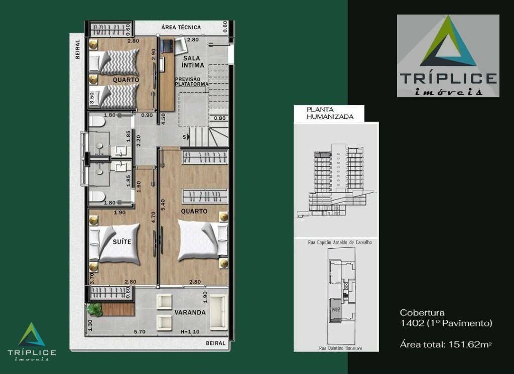 Cobertura à venda com 3 quartos, 151m² - Foto 2