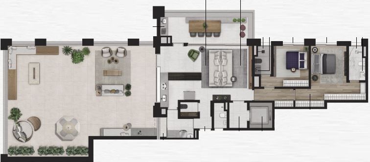 Apartamento à venda com 2 quartos, 135m² - Foto 20