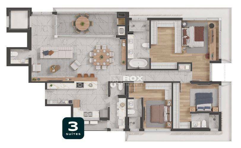 Apartamento à venda com 3 quartos, 238m² - Foto 4