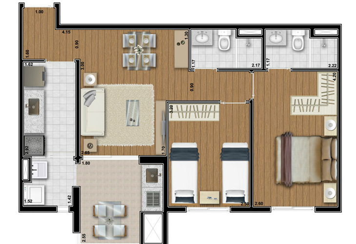 Apartamento à venda com 2 quartos, 62m² - Foto 14