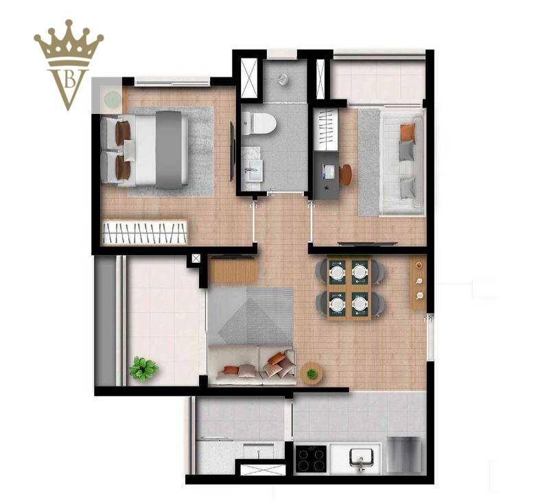 Apartamento à venda com 2 quartos, 42m² - Foto 11