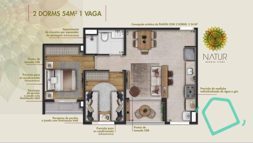 Apartamento à venda com 3 quartos, 72m² - Foto 7