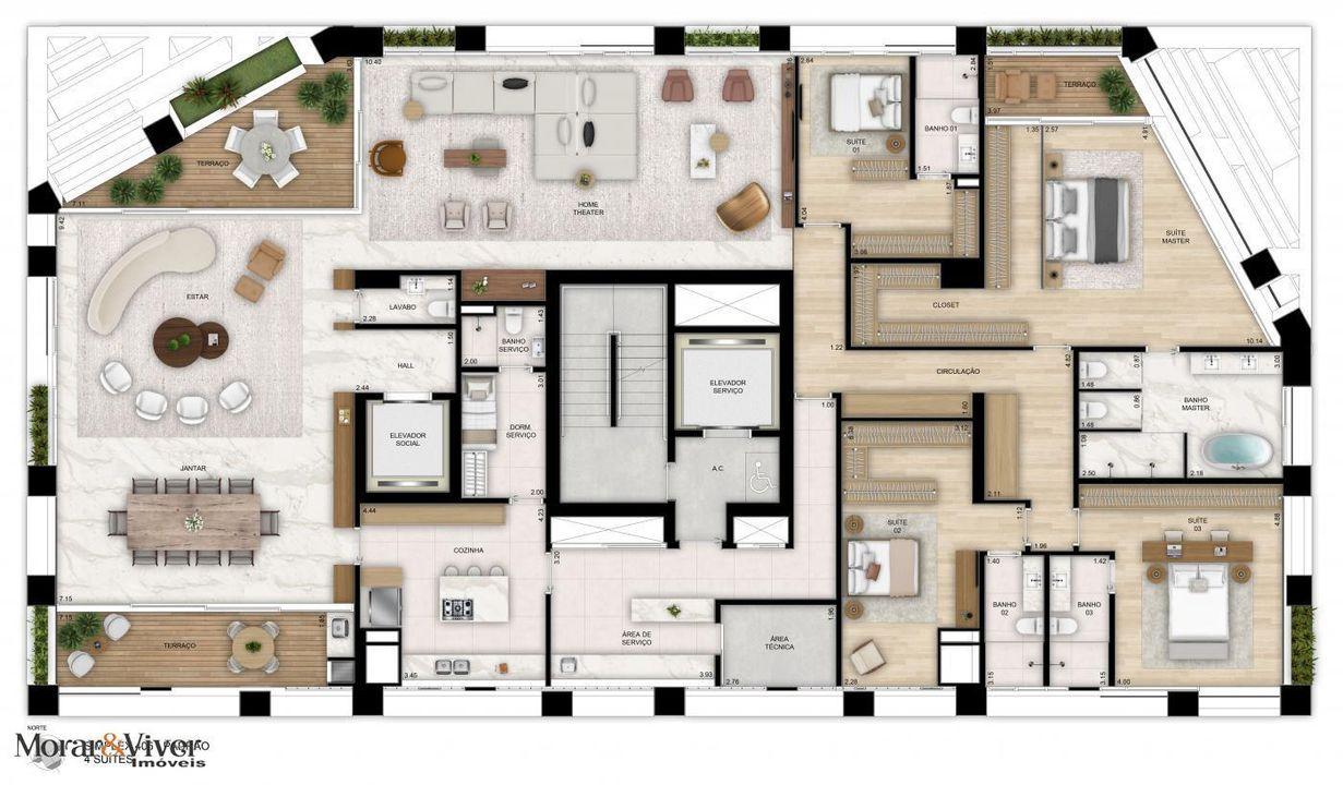 Apartamento à venda com 4 quartos, 401m² - Foto 50