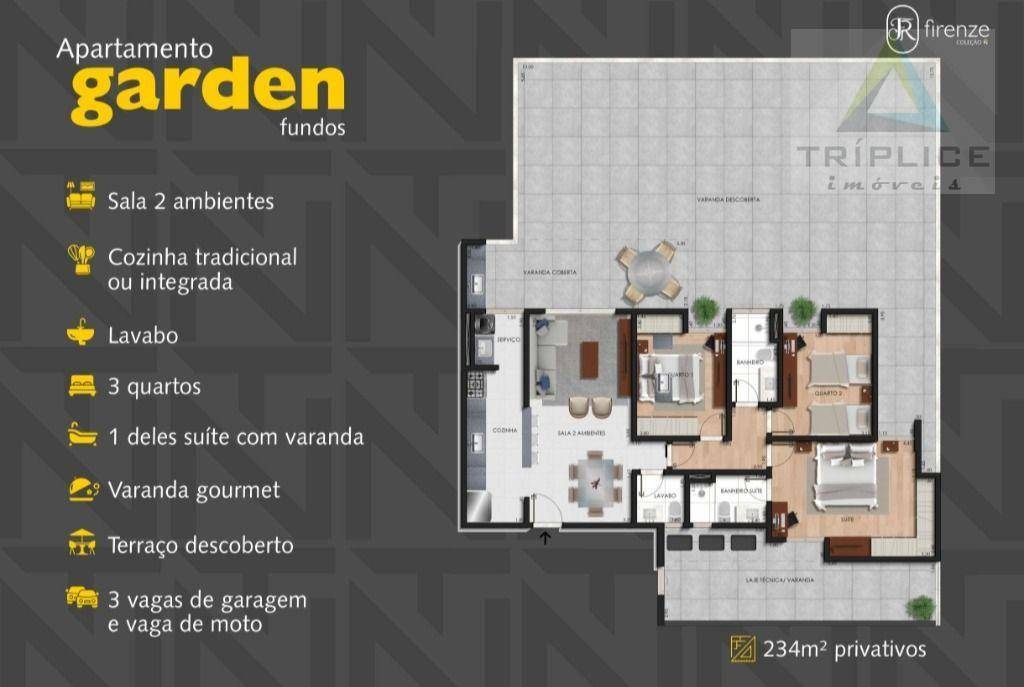 Apartamento à venda com 3 quartos, 173m² - Foto 8