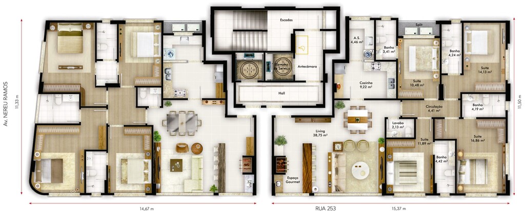 Apartamento à venda com 5 quartos, 282m² - Foto 19