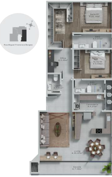 Apartamento à venda com 2 quartos, 9361m² - Foto 27