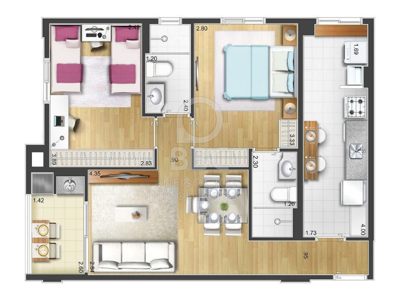 Apartamento à venda com 2 quartos, 66m² - Foto 28