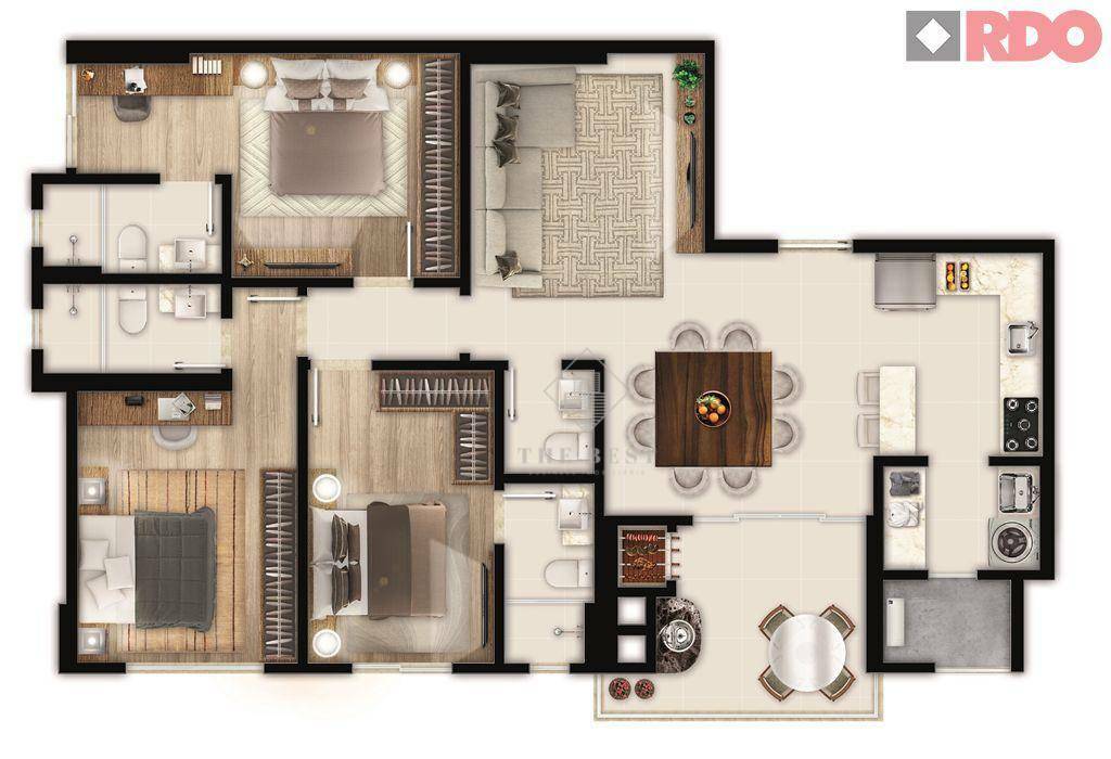 Apartamento à venda com 2 quartos, 118m² - Foto 12