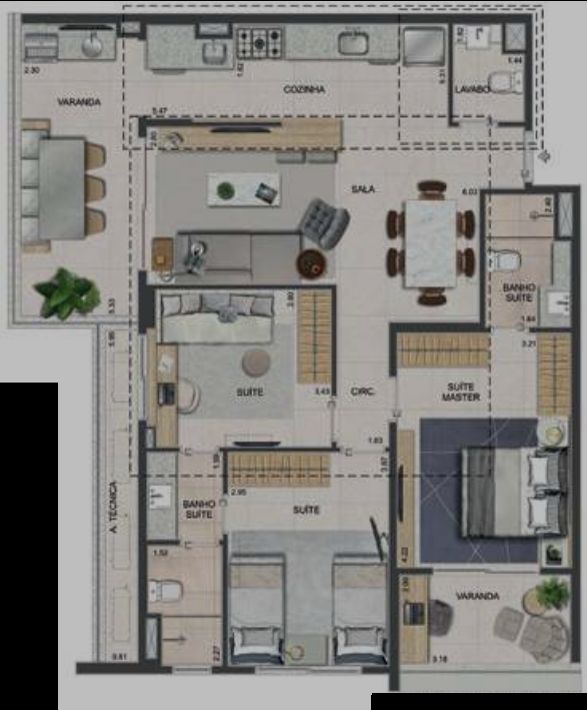 Apartamento à venda com 4 quartos, 133m² - Foto 32