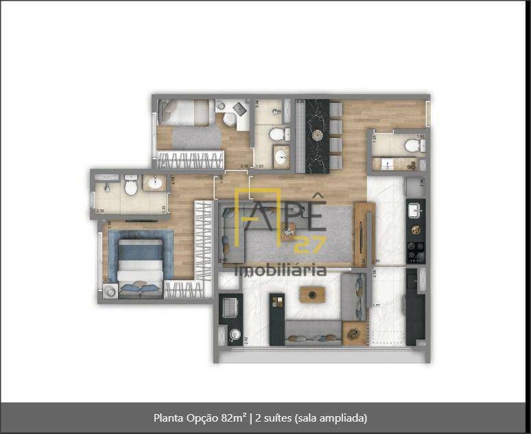 Apartamento à venda com 2 quartos, 68m² - Foto 15