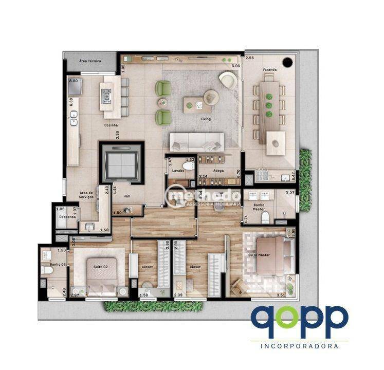 Apartamento à venda com 3 quartos, 154m² - Foto 27