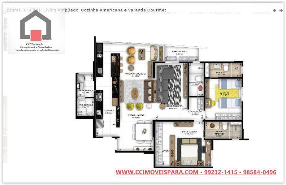 Apartamento à venda com 3 quartos, 123m² - Foto 21