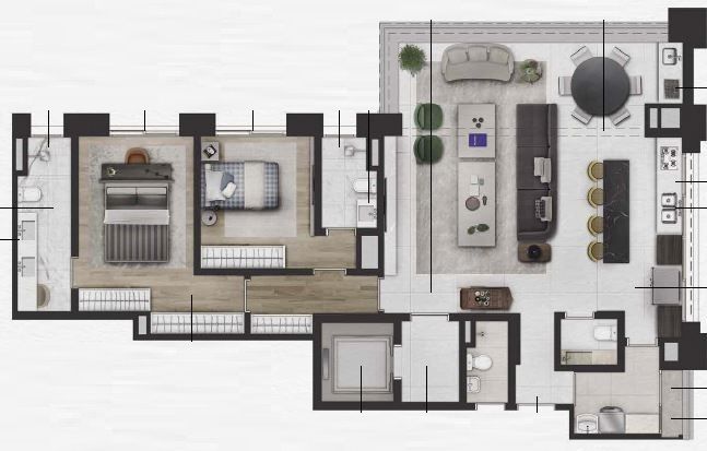 Apartamento à venda com 2 quartos, 135m² - Foto 23