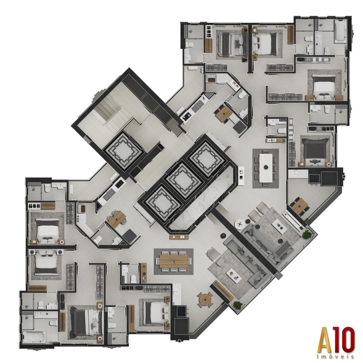 Apartamento à venda com 4 quartos, 182m² - Foto 30