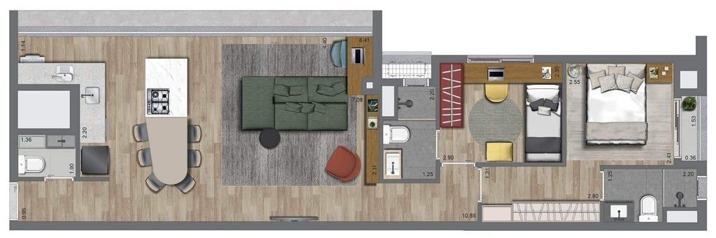 Apartamento à venda com 3 quartos, 70m² - Foto 47